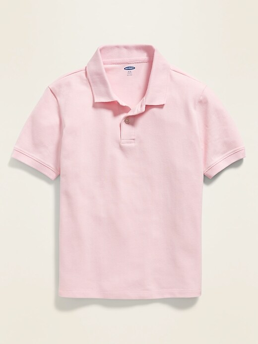 View large product image 1 of 3. Uniform Built-In Flex Pique Polo For Boys