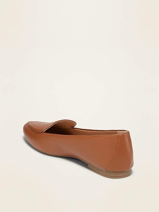 Image number 4 showing, Faux-Leather Pointy-Toe Loafers