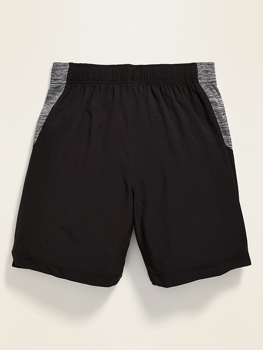 View large product image 2 of 3. Color-Blocked 4-Way-Stretch Run Shorts For Boys