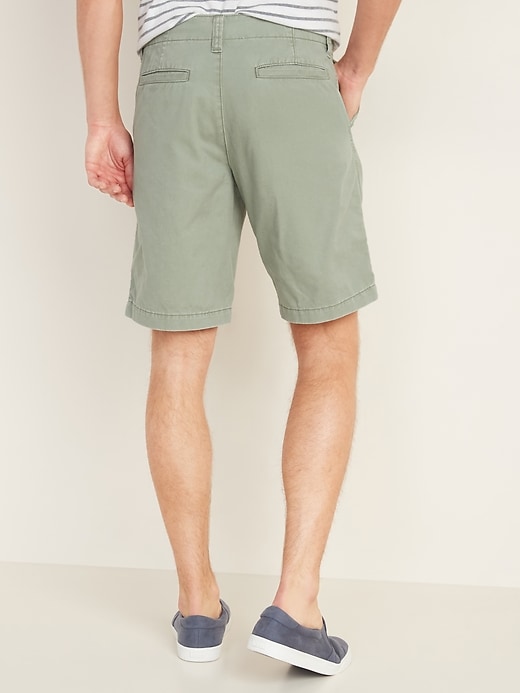View large product image 2 of 2. Lived-In Straight Khaki Shorts - 10-inch inseam