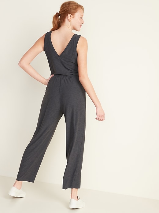 Breathe ON V-Neck Wide-Leg Jumpsuit for Women