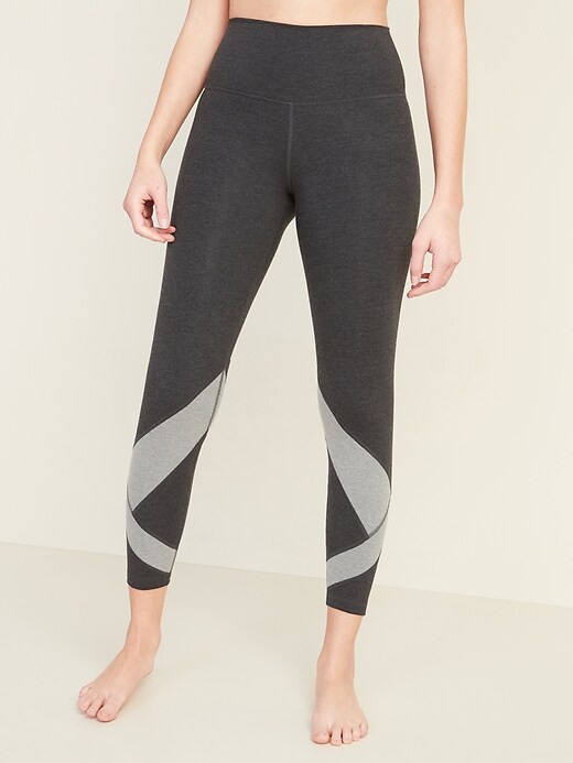 View large product image 1 of 3. High-Waisted Balance 7/8 Color-Blocked Leggings