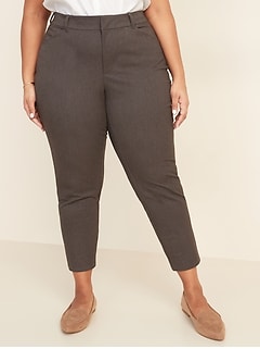Pantalon Pixie sans décoloration à taille haute et poches secret amincissant, taille Plus