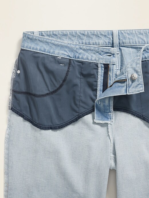 Image number 4 showing, High-Waisted Secret-Slim Pockets Pinstriped Plus-Size Slim Wide-Leg Jeans