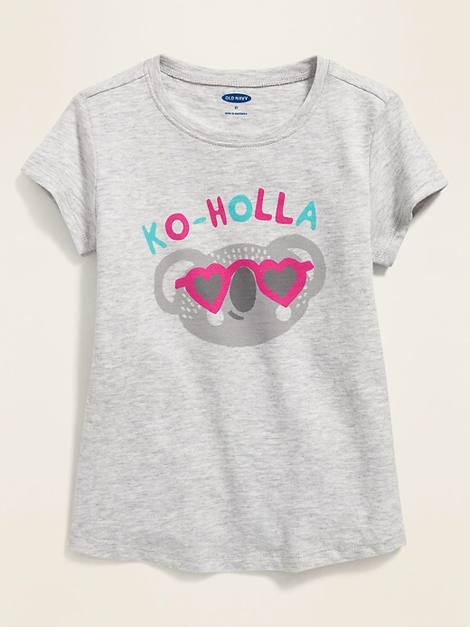 View large product image 1 of 1. Graphic Short-Sleeve Tee for Toddler Girls