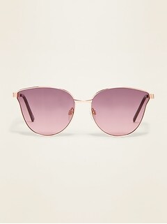 Wire-Frame Cat-Eye Sunglasses for Women