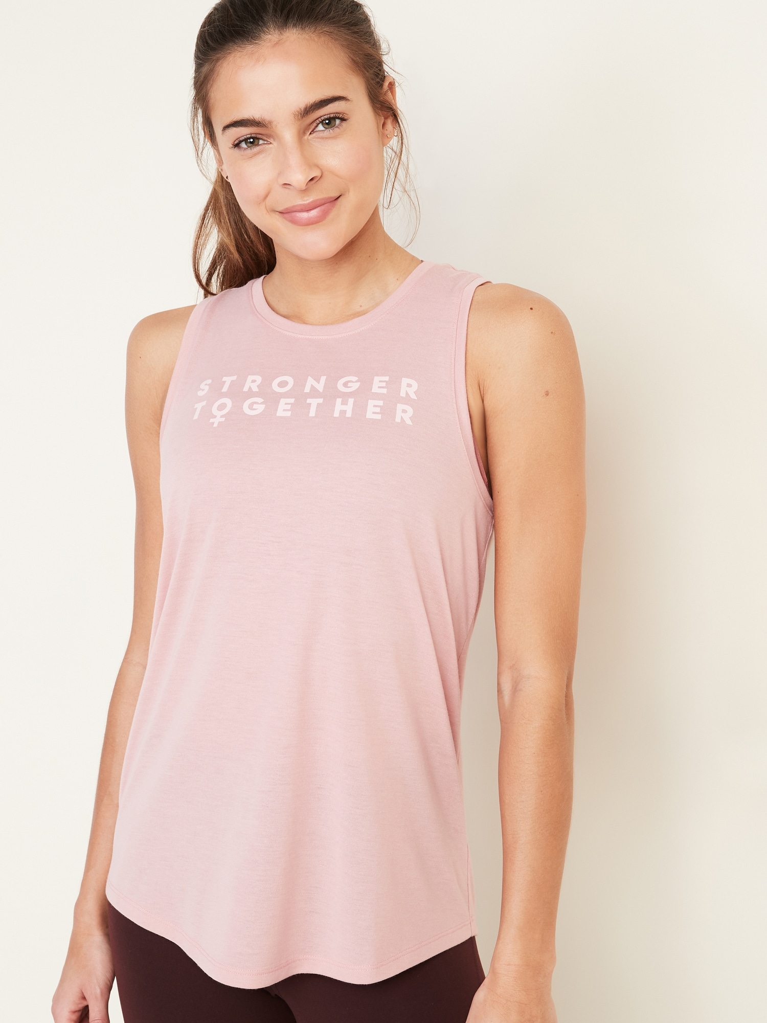 Graphic Muscle Tank Top for Women