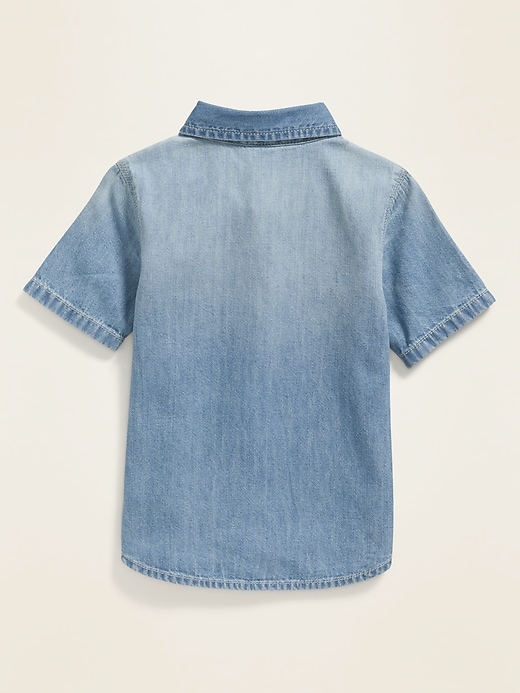 View large product image 2 of 4. Jean Pocket Shirt for Toddler Boys