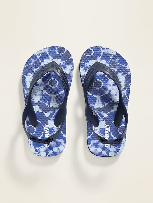 View large product image 1 of 1. Printed Flip-Flops for Toddler Boys