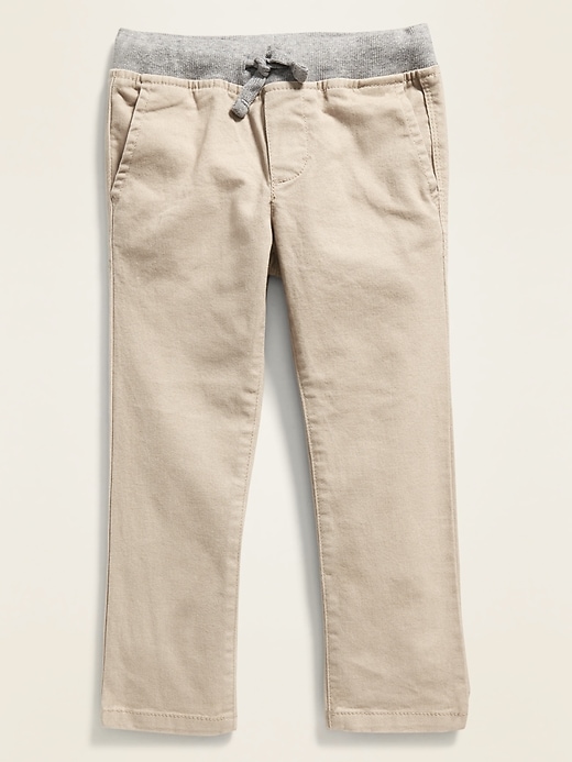 Flex Rib-Waist Khakis for Toddler Boys 