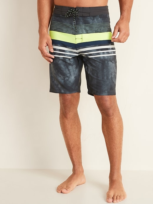 View large product image 1 of 1. Patterned Built-In Flex Board Shorts -- 10-inch inseam