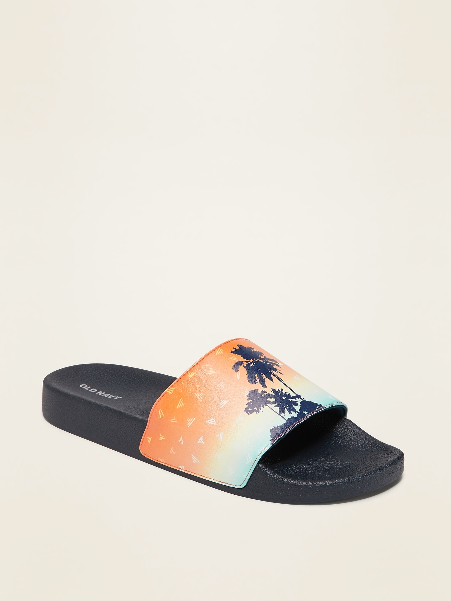 New old hot sale navy slides