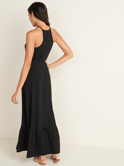 Image number 2 showing, Fit & Flare Jersey-Knit Maxi Dress for Women