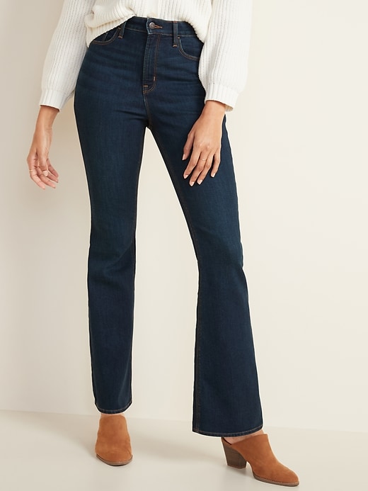 high waisted flare jeans
