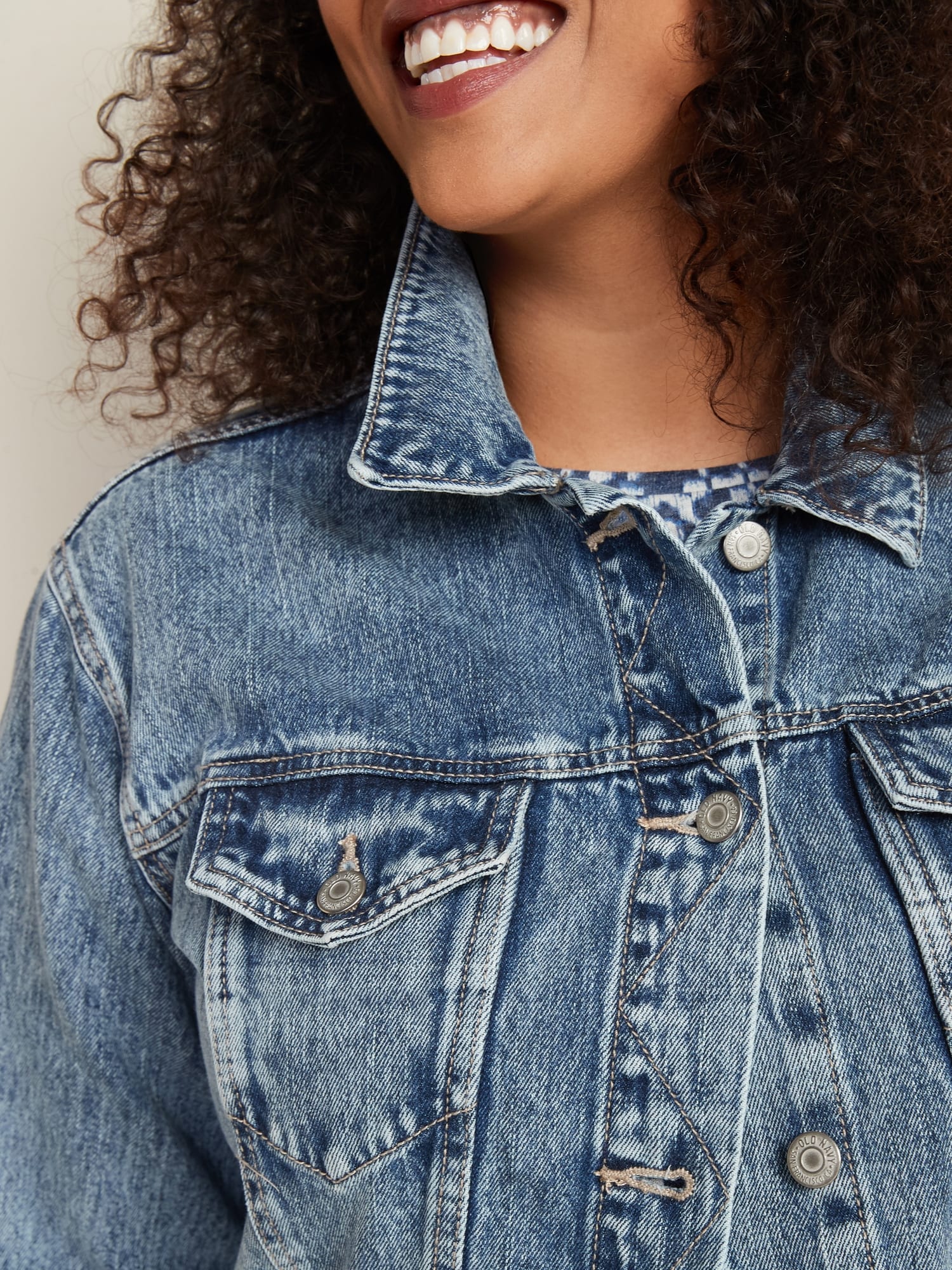 Plus size acid on sale wash denim jacket