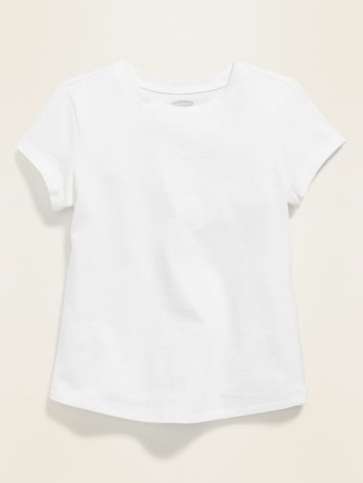 Voir une image plus grande du produit 1 de 3. T-shirt à encolure ras du cou en jersey pour toute-petite fille