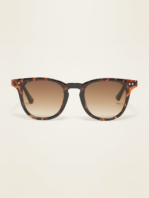 Gender-Neutral Classic Thick-Framed Sunglasses for Adults