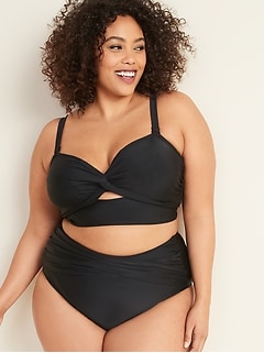 plus size bathing suit tops with underwire