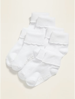 Turn-Cuff Socks 4-Pack For Toddler & Baby