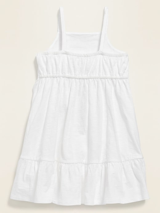 View large product image 2 of 3. Fit & Flare Eyelet-Yoke Cami Dress for Toddler Girls