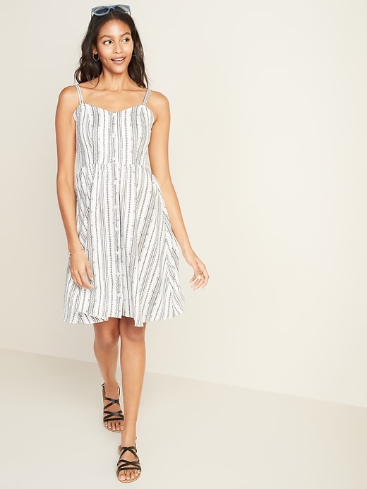 Fit and flare cami dress old navy best sale