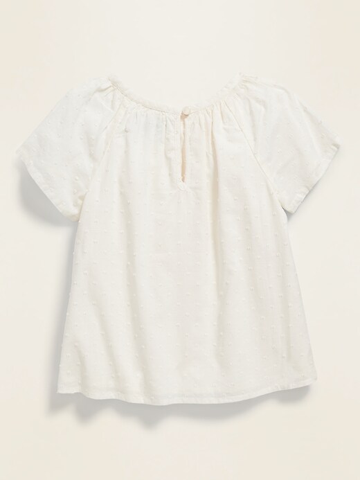 View large product image 2 of 4. Textured A-Line Top for Toddler Girls