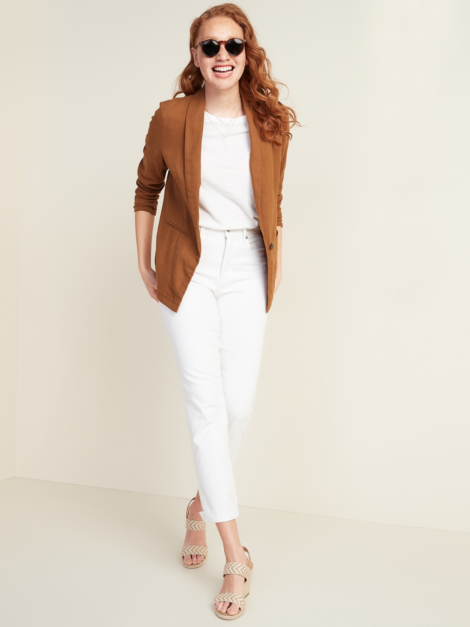 linen jacket womens casual