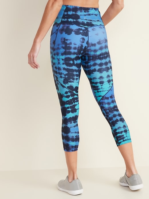 View large product image 2 of 3. High-Waisted PowerSoft Side-Pocket Crop Leggings