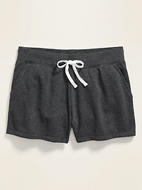 View large product image 3 of 3. French Terry Drawstring Shorts -- 3-inch inseam