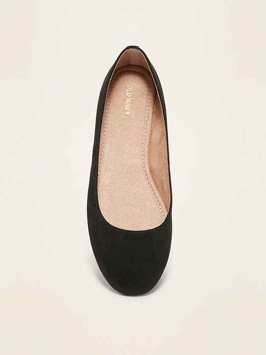 Image number 3 showing, Faux-Suede Ballet Flats for Women