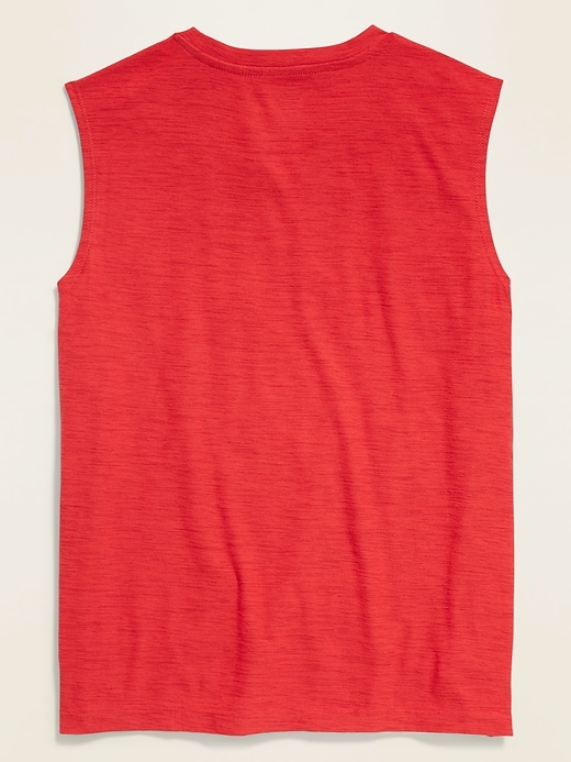 View large product image 2 of 3. Ultra-Soft Breathe ON Graphic Tank Top for Boys