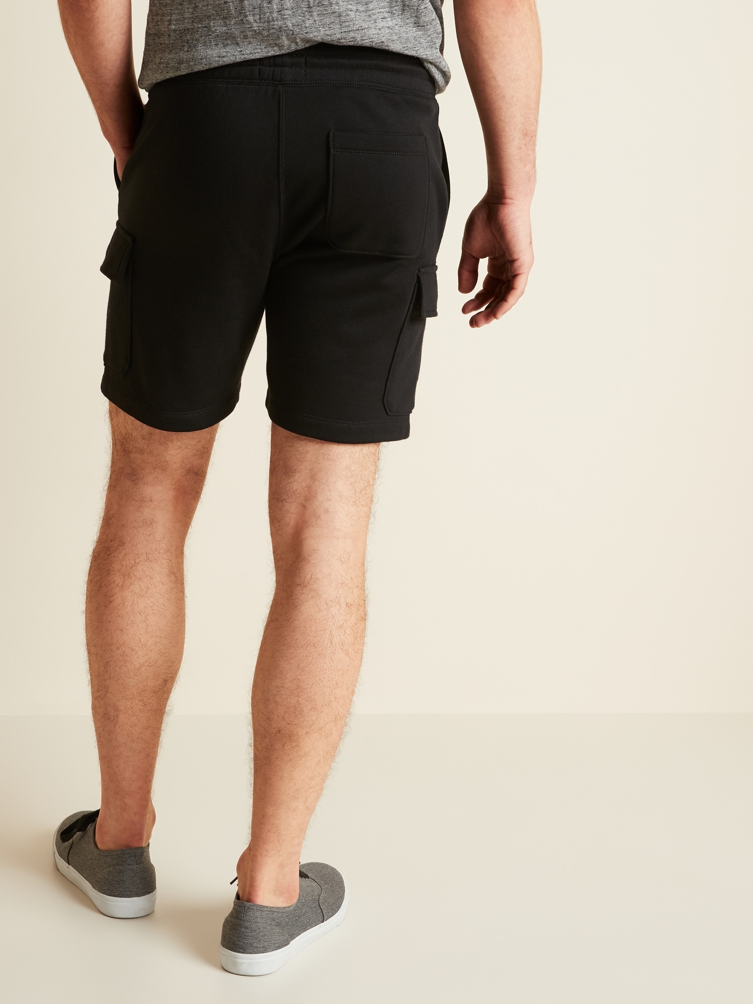 mens cargo shorts with drawstring waist