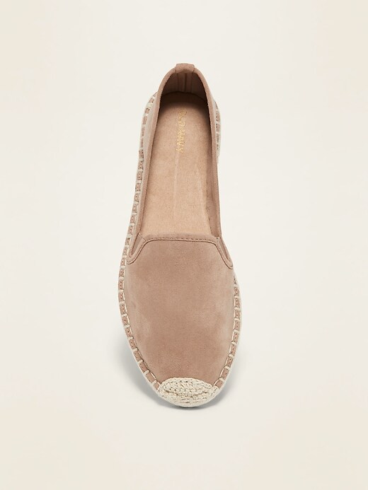 Image number 3 showing, Faux-Suede Espadrille Slip-On Shoes