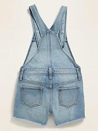 View large product image 3 of 3. Jean Cut-Off Shortalls for Girls