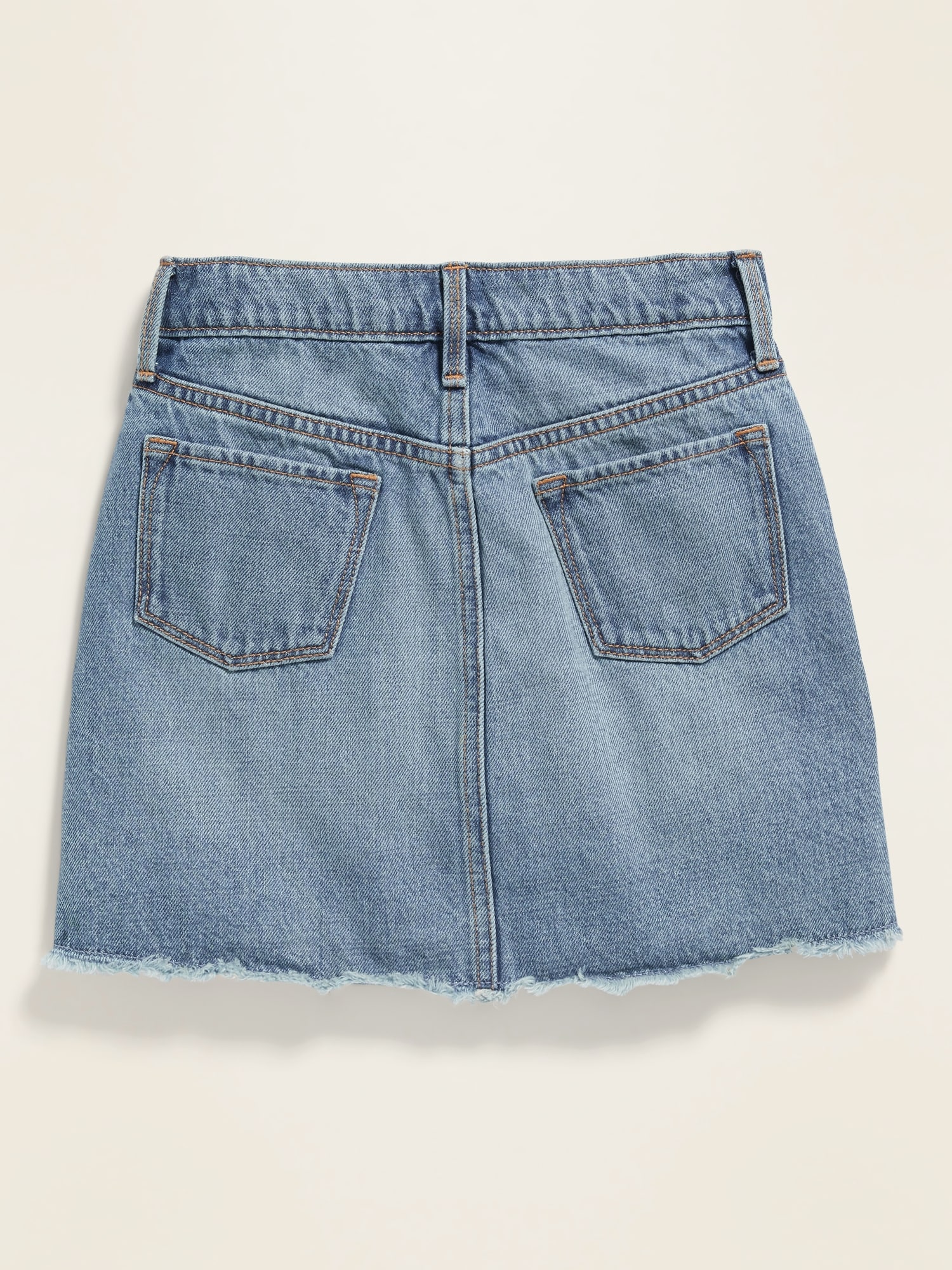 High waisted shop jean skirt girl