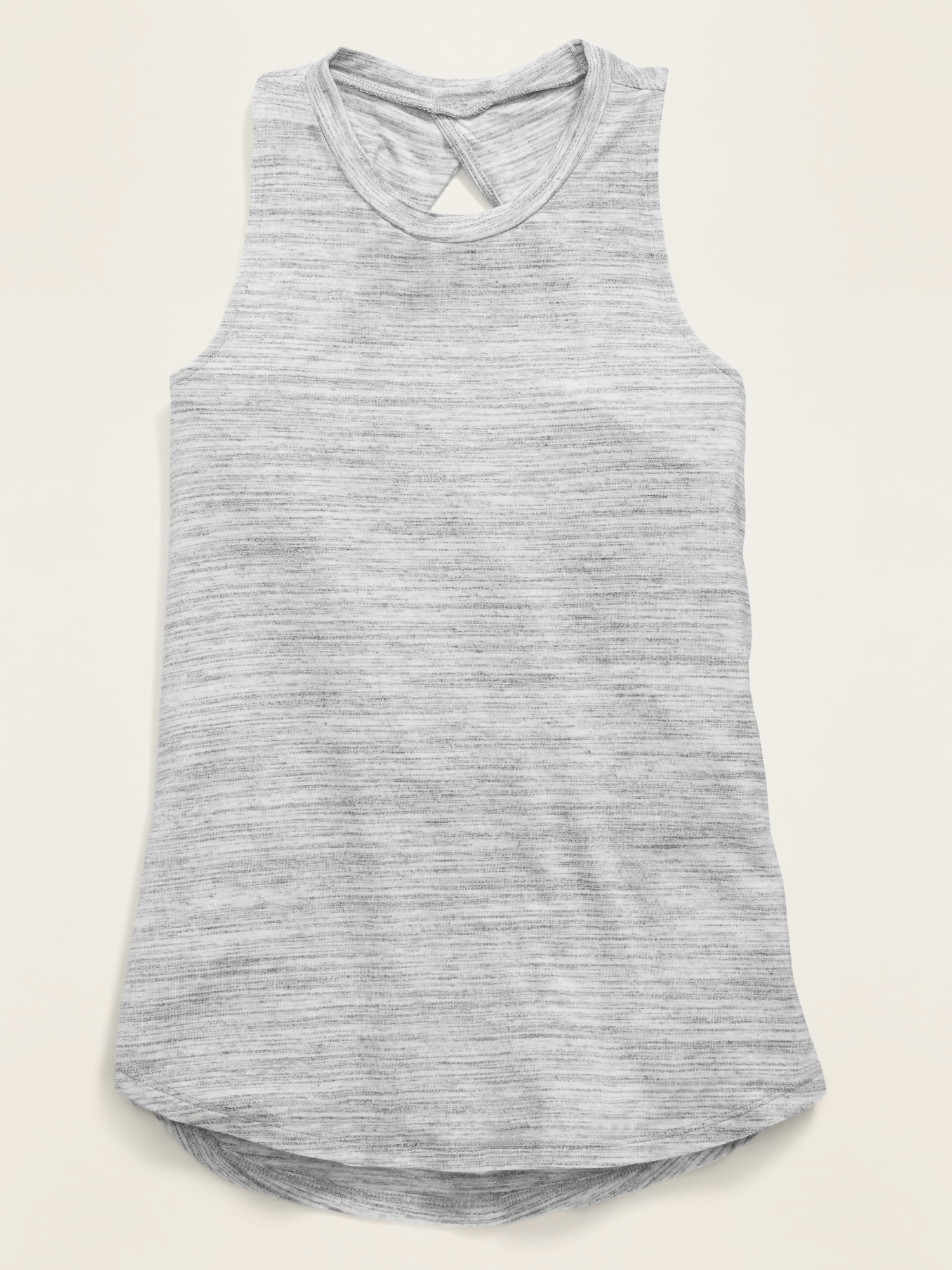 Twist-Back Ribbed Tank Top