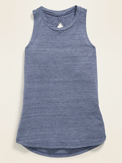 View large product image 1 of 1. Twist-Back Keyhole Tank Top for Girls
