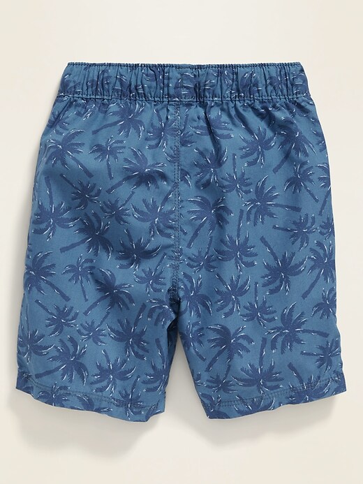 View large product image 2 of 2. Functional-Drawstring Jogger Shorts for Toddler Boys