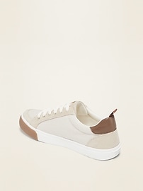 View large product image 3 of 3. Canvas Faux-Suede Trim Sneakers For Boy