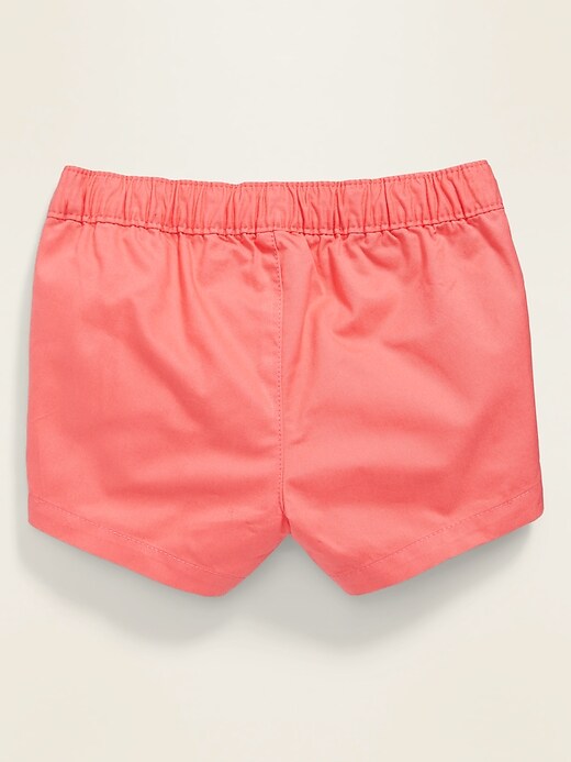 View large product image 2 of 3. Pull-On Twill Shorts for Toddler Girls
