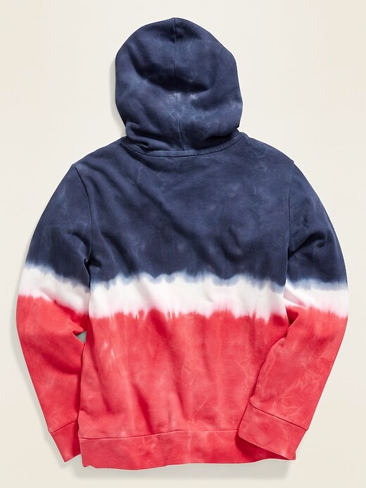 View large product image 2 of 2. Americana Dip-Dye Pullover Hoodie For Boys