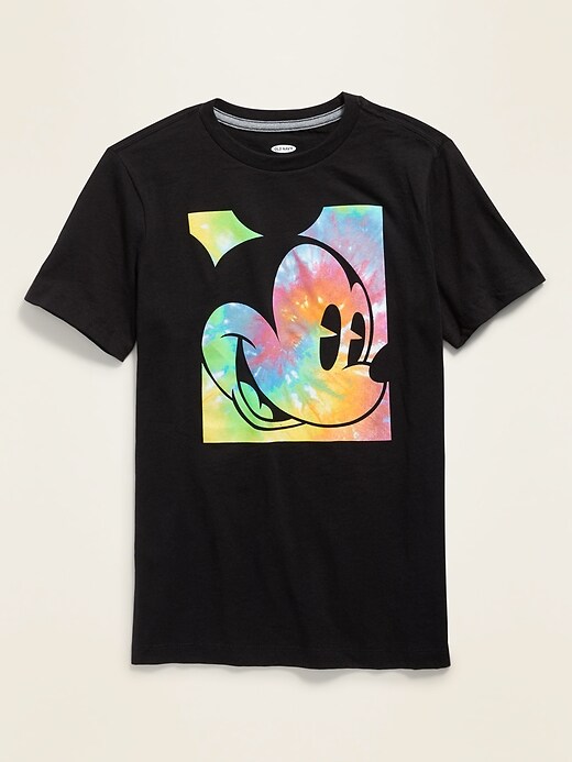 View large product image 1 of 2. Disney&#169 Mickey Mouse Tie-Dye Gender-Neutral Tee For Kids