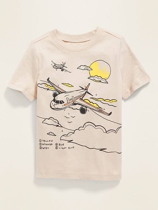 View large product image 1 of 1. Graphic Short-Sleeve Tee for Toddler Boys
