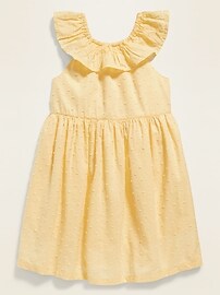 View large product image 3 of 3. Swiss Dot Bow-Back Fit & Flare Sundress for Toddler Girls