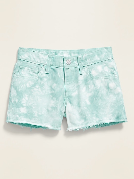 View large product image 1 of 3. Tie-Dye Cut-Off Twill Shorts for Girls