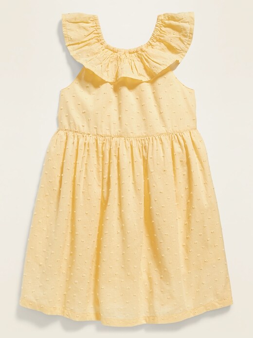 View large product image 1 of 3. Swiss Dot Bow-Back Fit & Flare Sundress for Toddler Girls