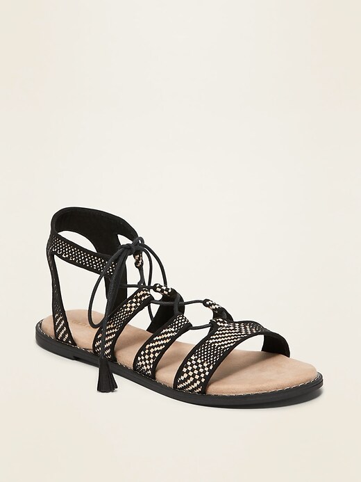 cushioned gladiator sandals