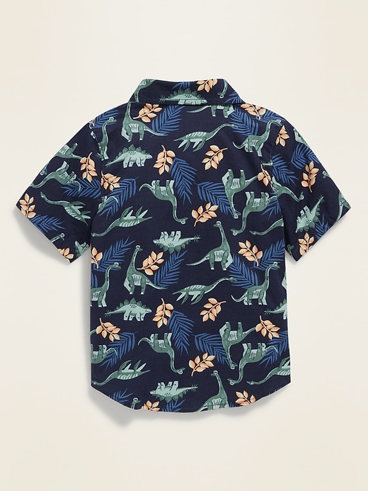 View large product image 2 of 3. Printed Poplin Shirt for Toddler Boys