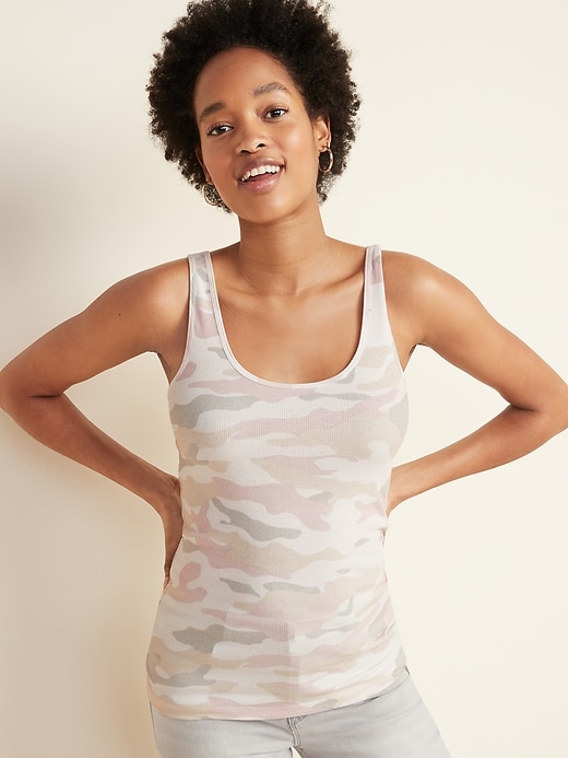 View large product image 1 of 1. First Layer Printed Tank Top for Women