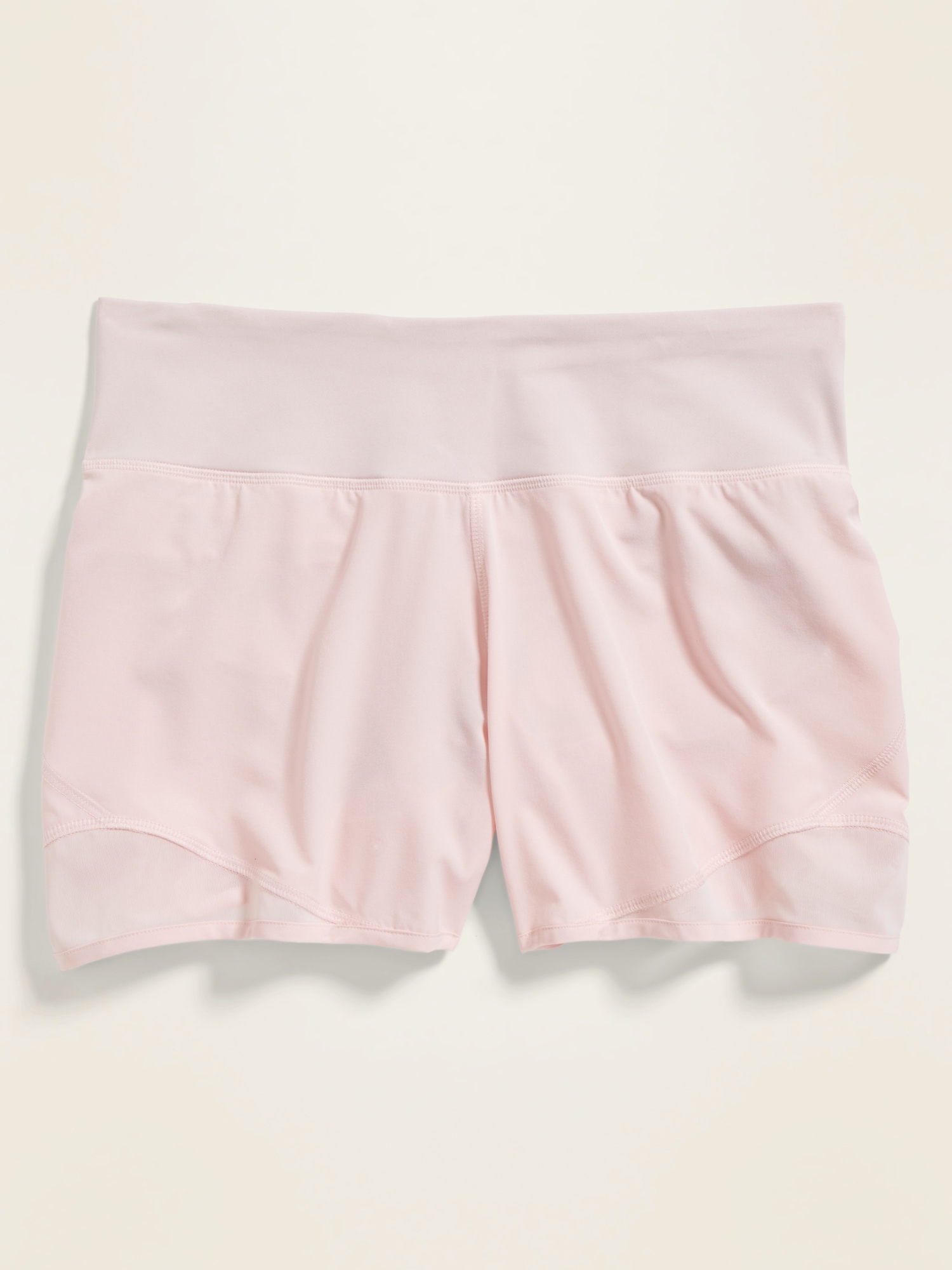 Mid rise jersey store waist run shorts